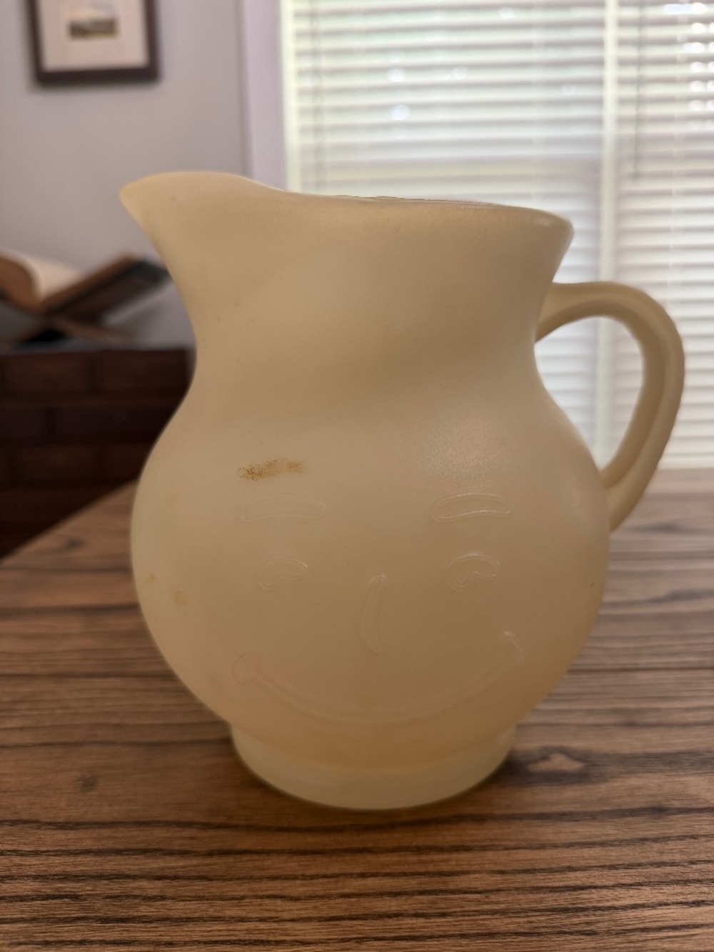 Vintage Kool Aid Pitcher Plastic Smiley Face Man 2 QT Quart - 1970s 1979